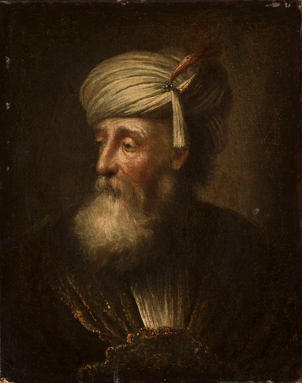 Portret van een oude man door Christian Wilhelm Ernst Dietrich