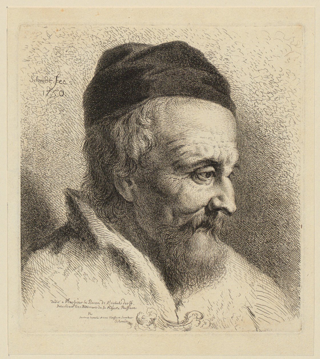 Koppen van schaap, geit en ram met lammeren en liggende schapen, blad 3 uit de reeks "Dierstudies" door Christian Wilhelm Ernst Dietrich