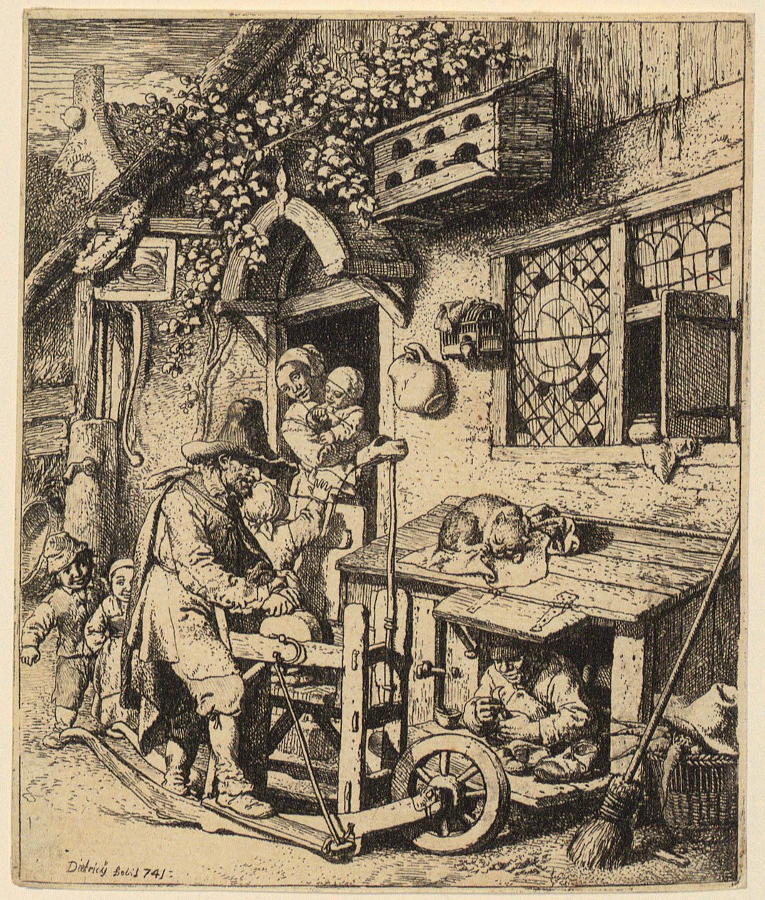Scharenslijper door Christian Wilhelm Ernst Dietrich