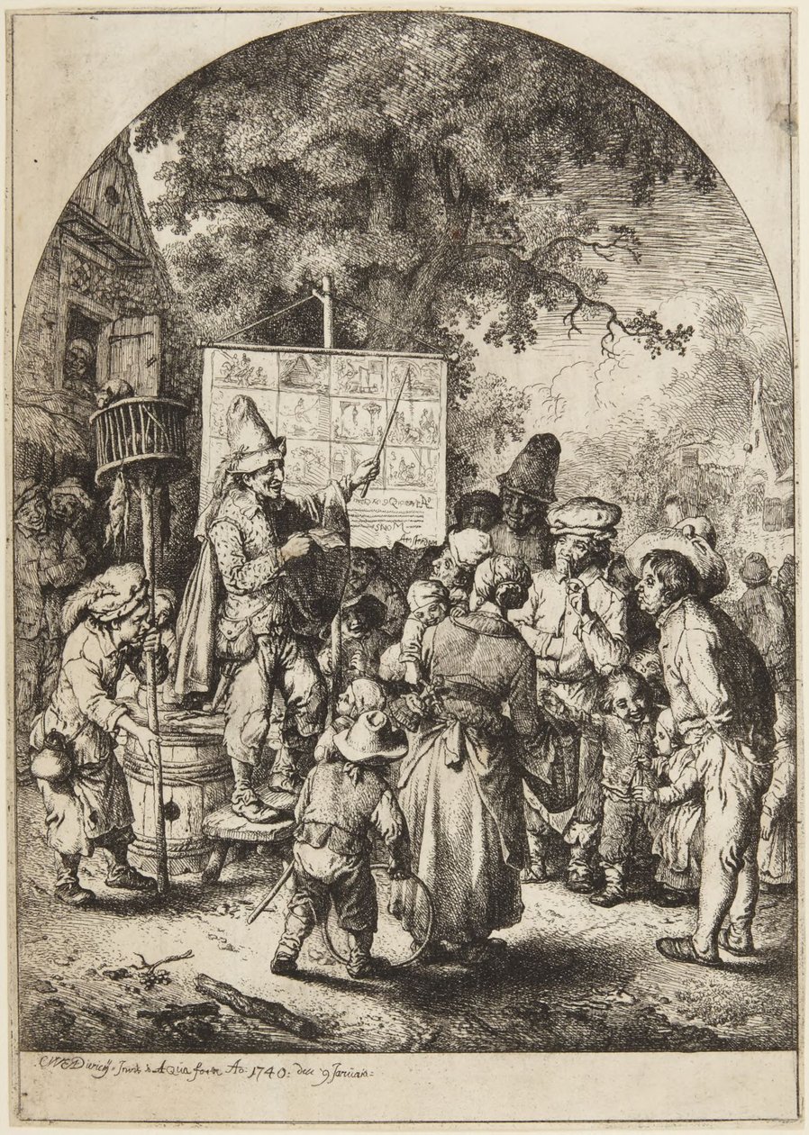 De balladezanger door Christian Wilhelm Ernst Dietrich