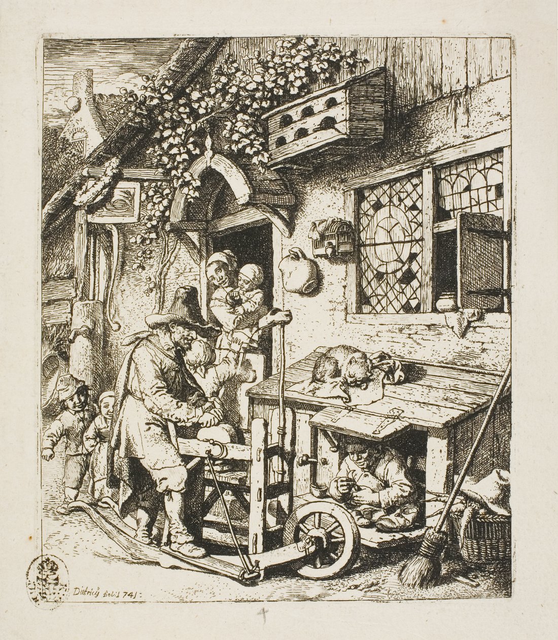 De Scharenslijper door Christian Wilhelm Ernst Dietrich