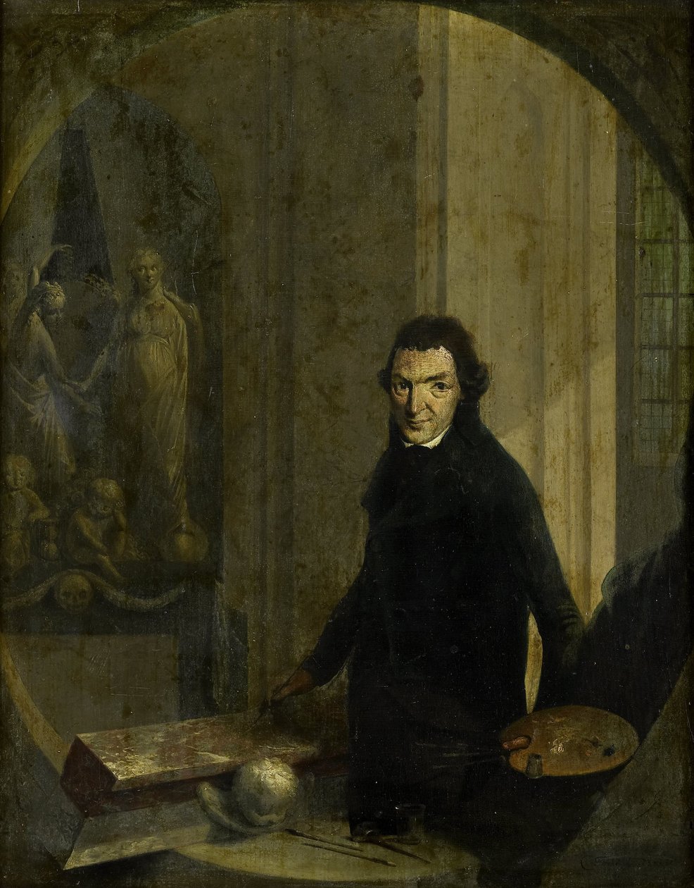 Zelfportret door Christoffel Frederik Franck
