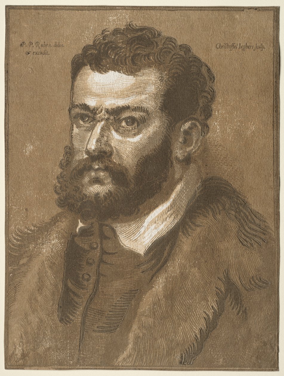 Buste van een Bebaarde Man (Doge Giovanni Cornaro) door Christoffel Jegher