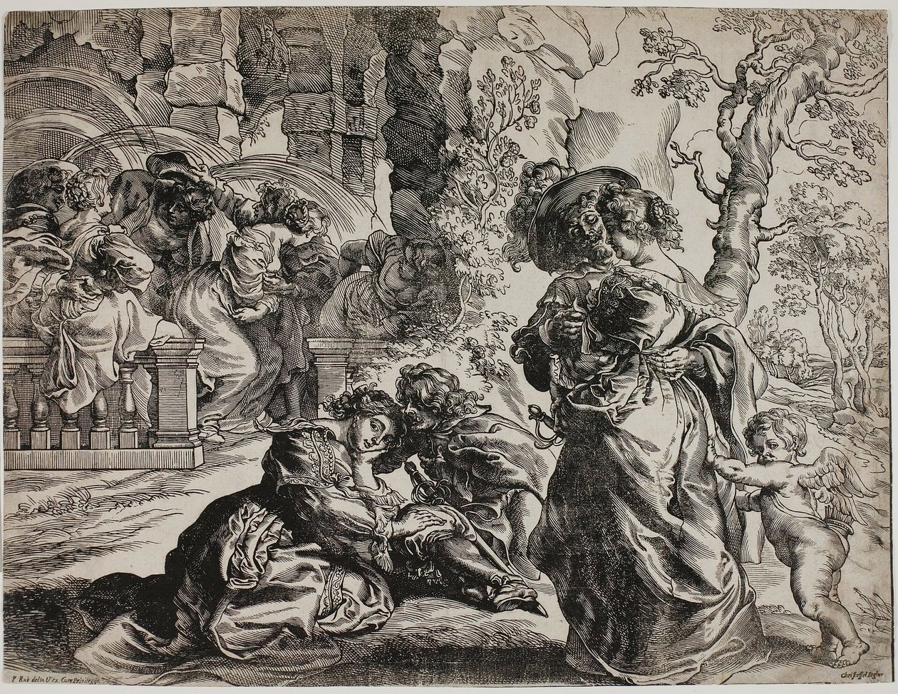 De Tuin der Liefde, Rechterhelft door Christoffel Jegher