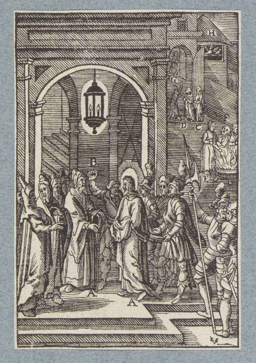 Christus voor Annas door Christoffel van Sichem (II)