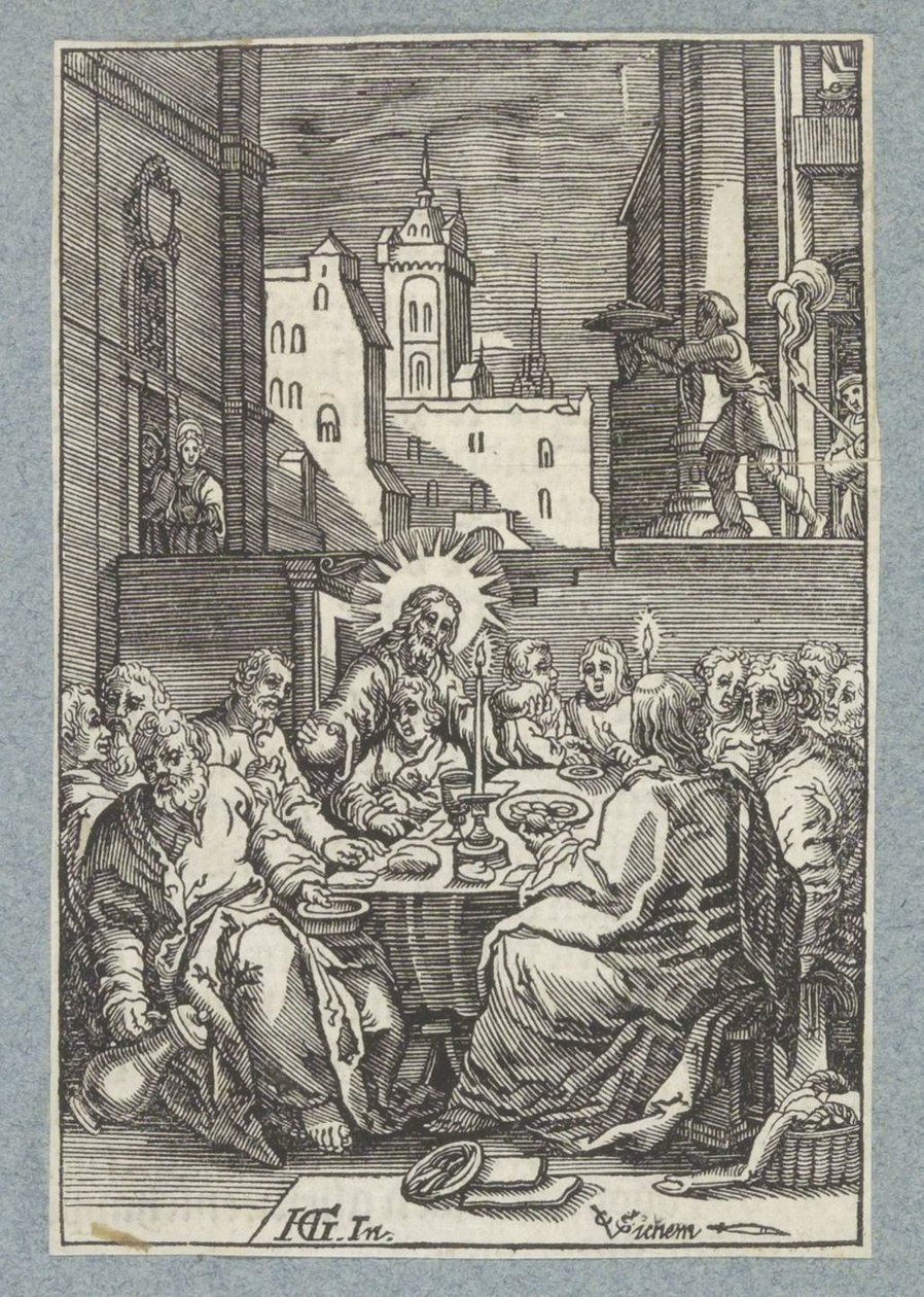 Laatste avondmaal door Christoffel van Sichem (II)