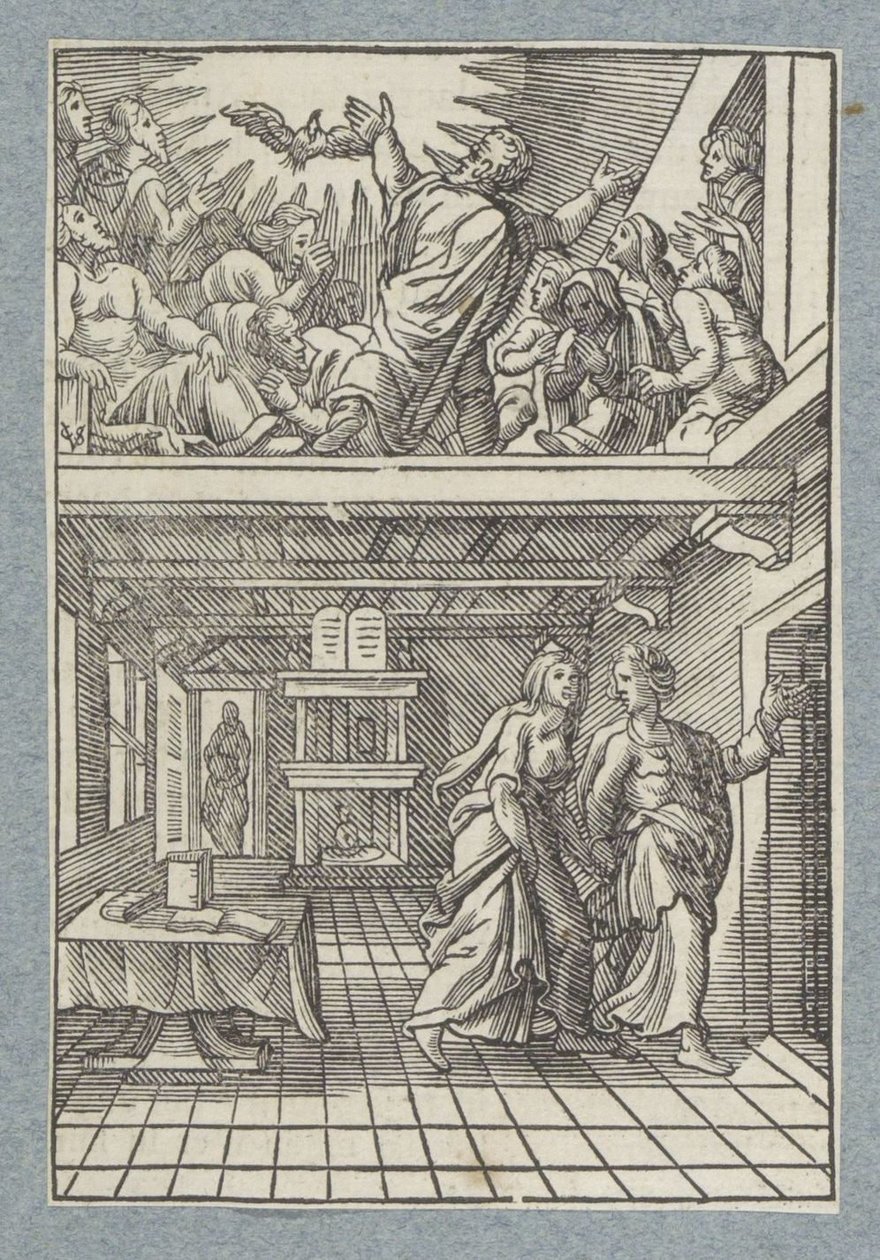 Uitstorting van de Heilige Geest door Christoffel van Sichem (II)
