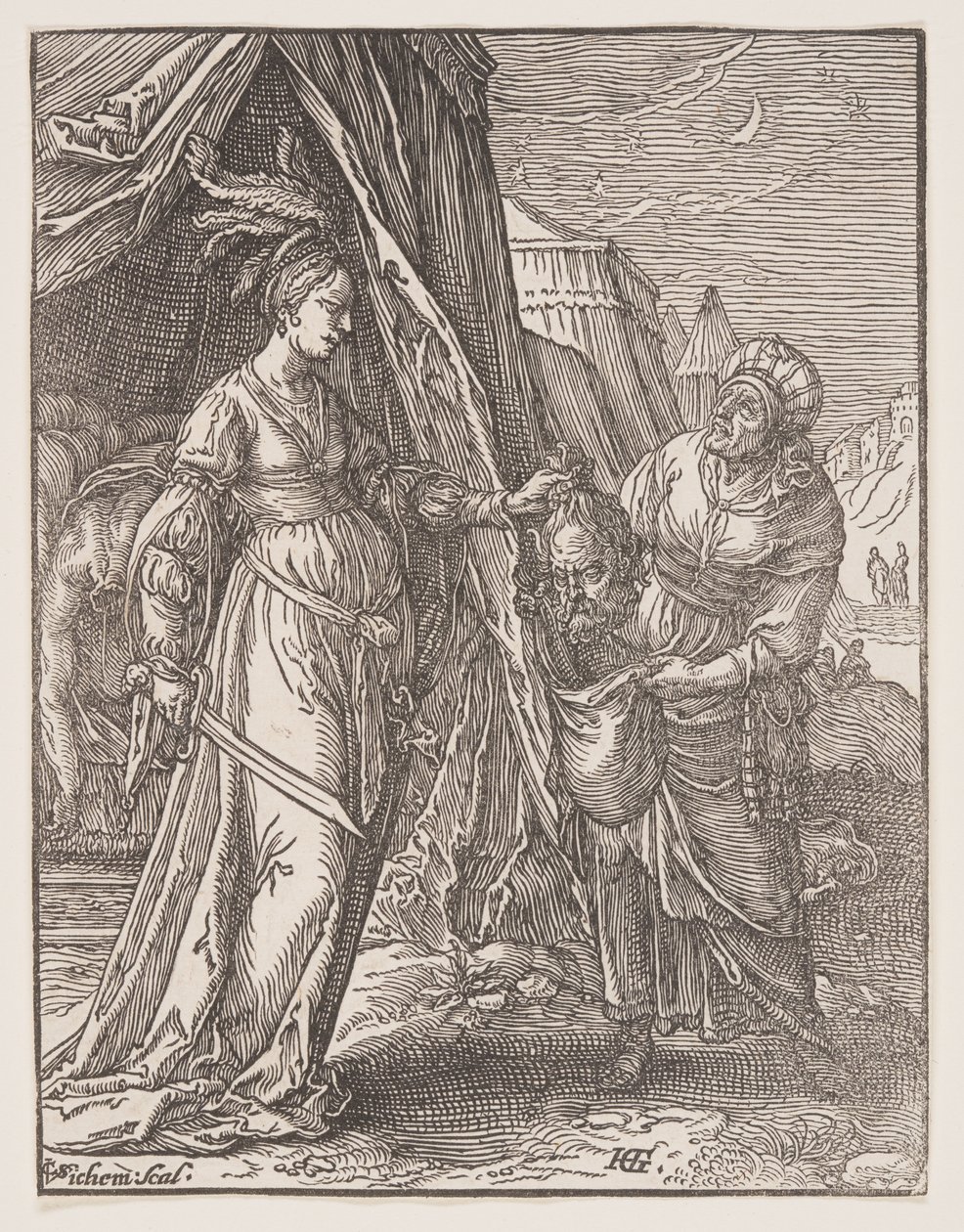 Judith met het hoofd van Holofernes door Christoffel van Sichem I