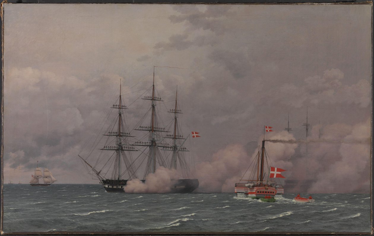 De haven van Kopenhagen op 1 mei 1832 door Christoffer Wilhelm Eckersberg