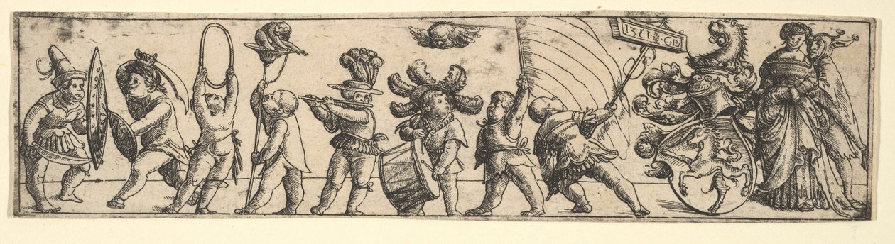 Fries met kinderen, 1531 door Christoph Bockstorffer