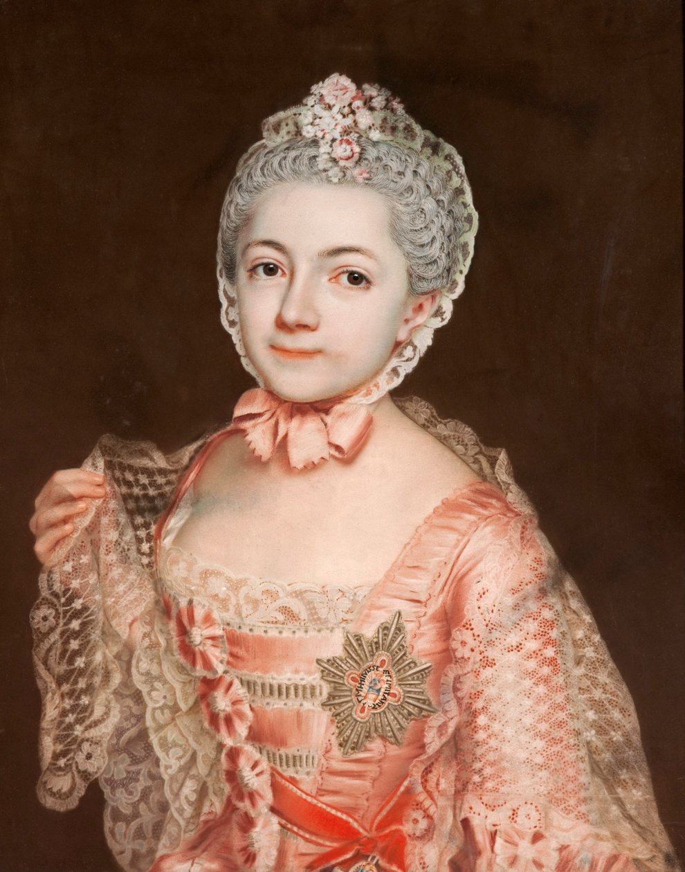 Henrietta Catherine Agnes van Anhalt-Dessau (1744-1799), deken van de abdij van Herford, dochter van Leopold II, prins van Anhalt-Dessau door Christoph Friedrich Reinhold Lisiewski