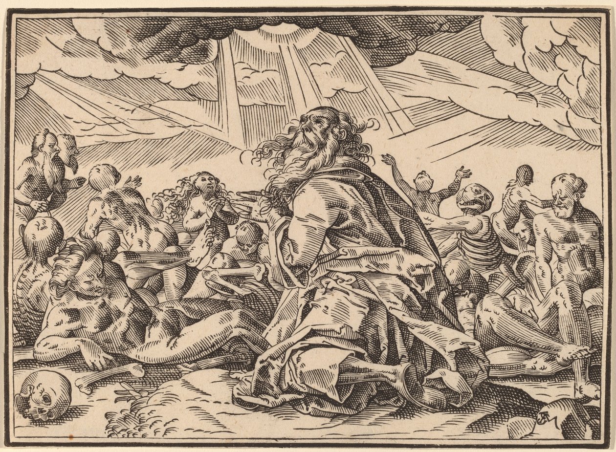 Christus Vertelt Zijn Discipelen over het Laatste Oordeel door Christoph Murer
