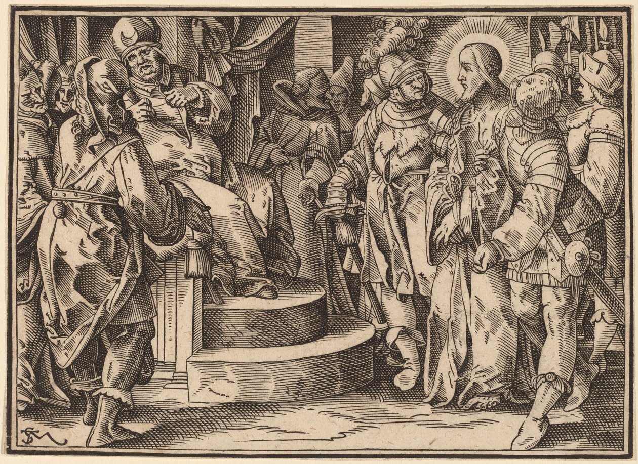 Christus vertelt zijn discipelen over het laatste oordeel door Christoph Murer