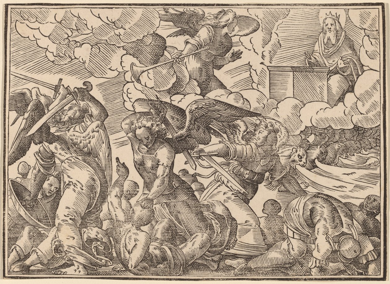 De vier ruiters van de Apocalyps door Christoph Murer