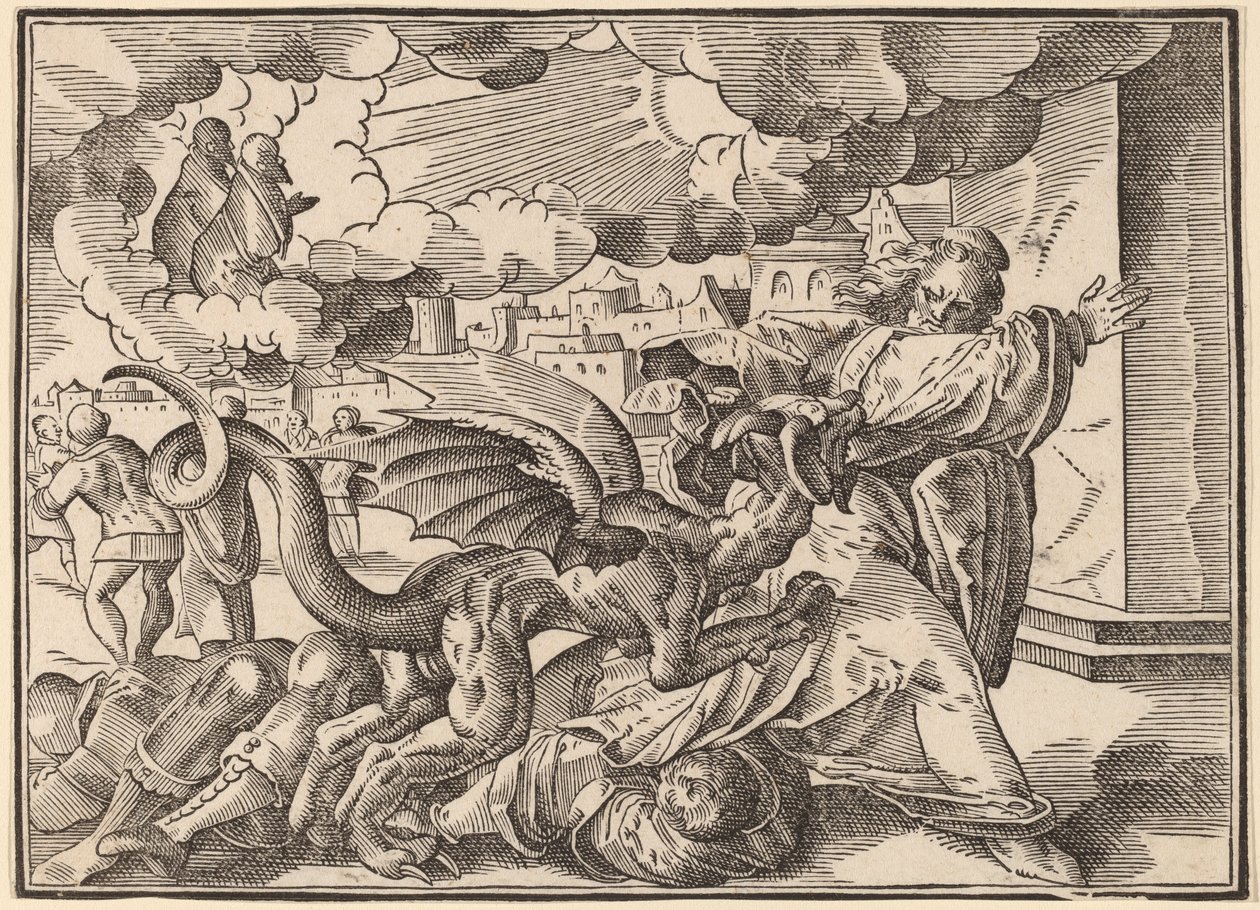 De vier ruiters van de Apocalyps door Christoph Murer