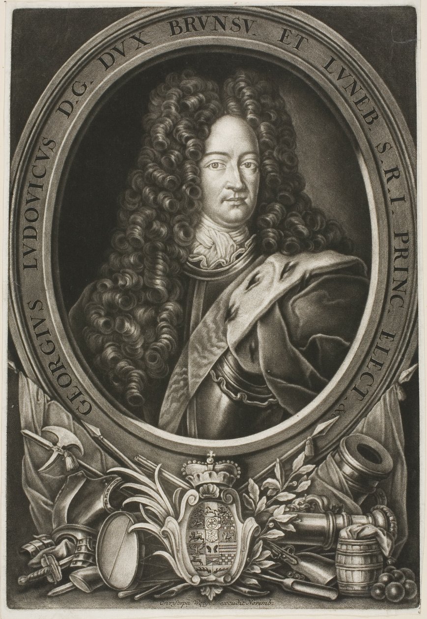 Georg Ludwig, hertog van Brunswijk door Christoph Weigel