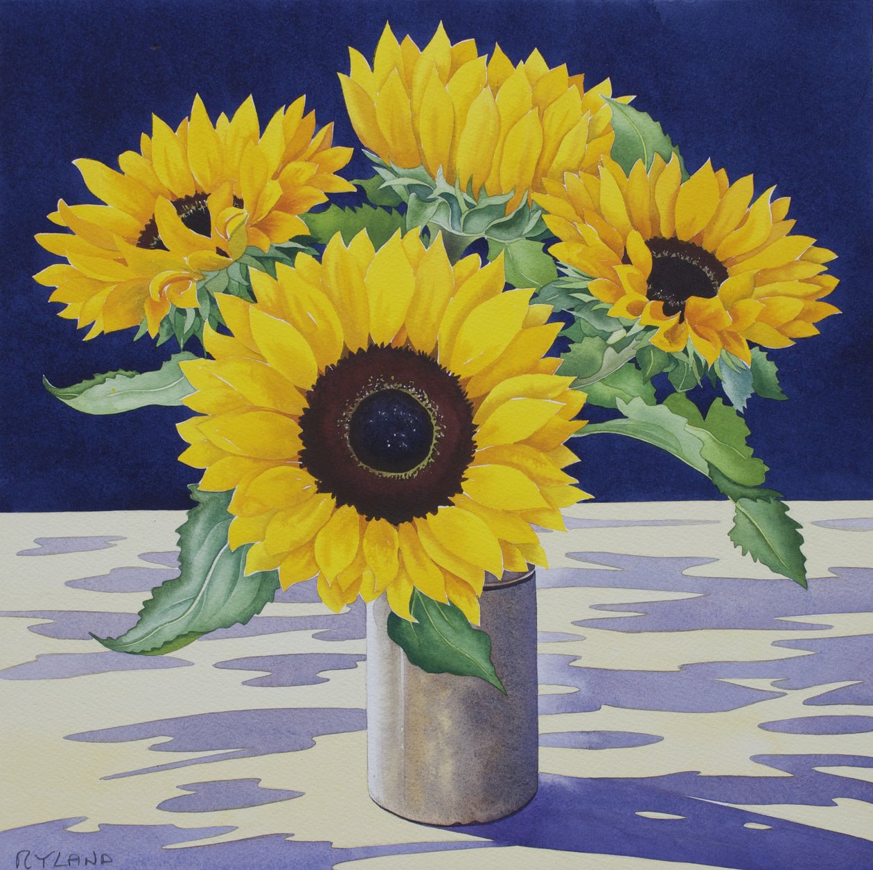 Zonnebloemen Stilleven door Christopher Ryland