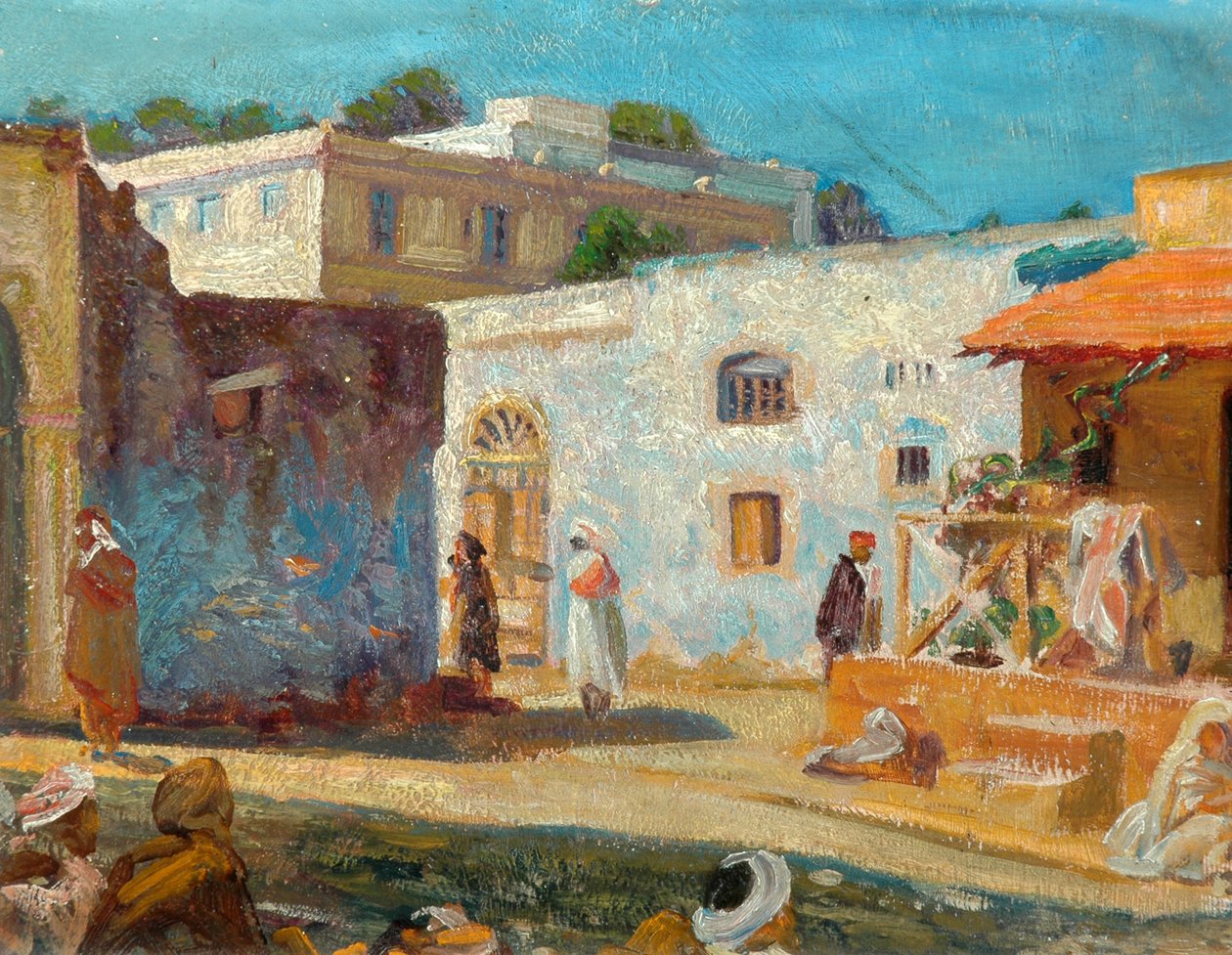 Straatscène in Tanger, 1914 door Christopher Williams