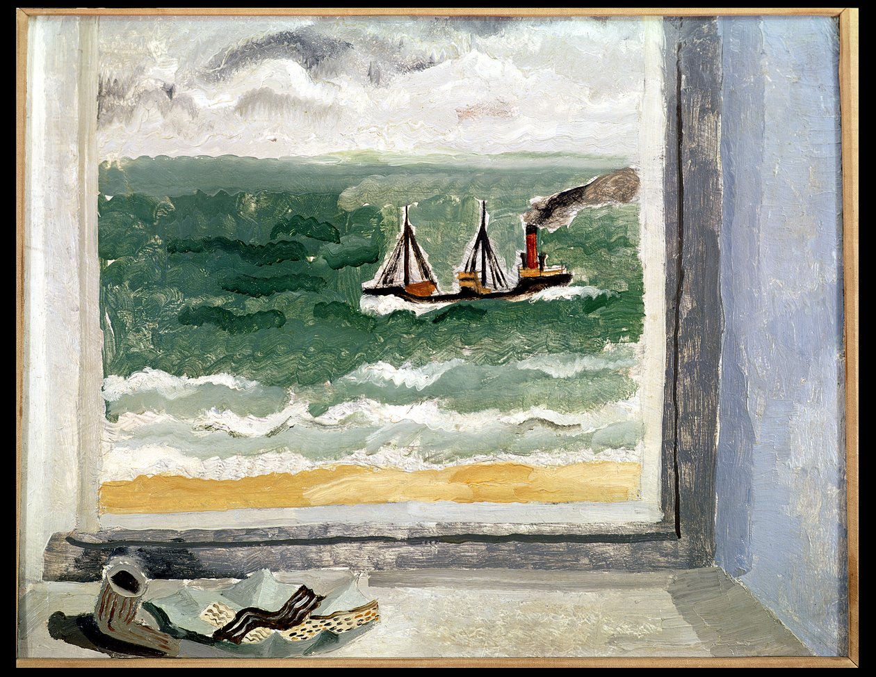 Vanuit een Cornish venster, 1928 door Christopher Wood