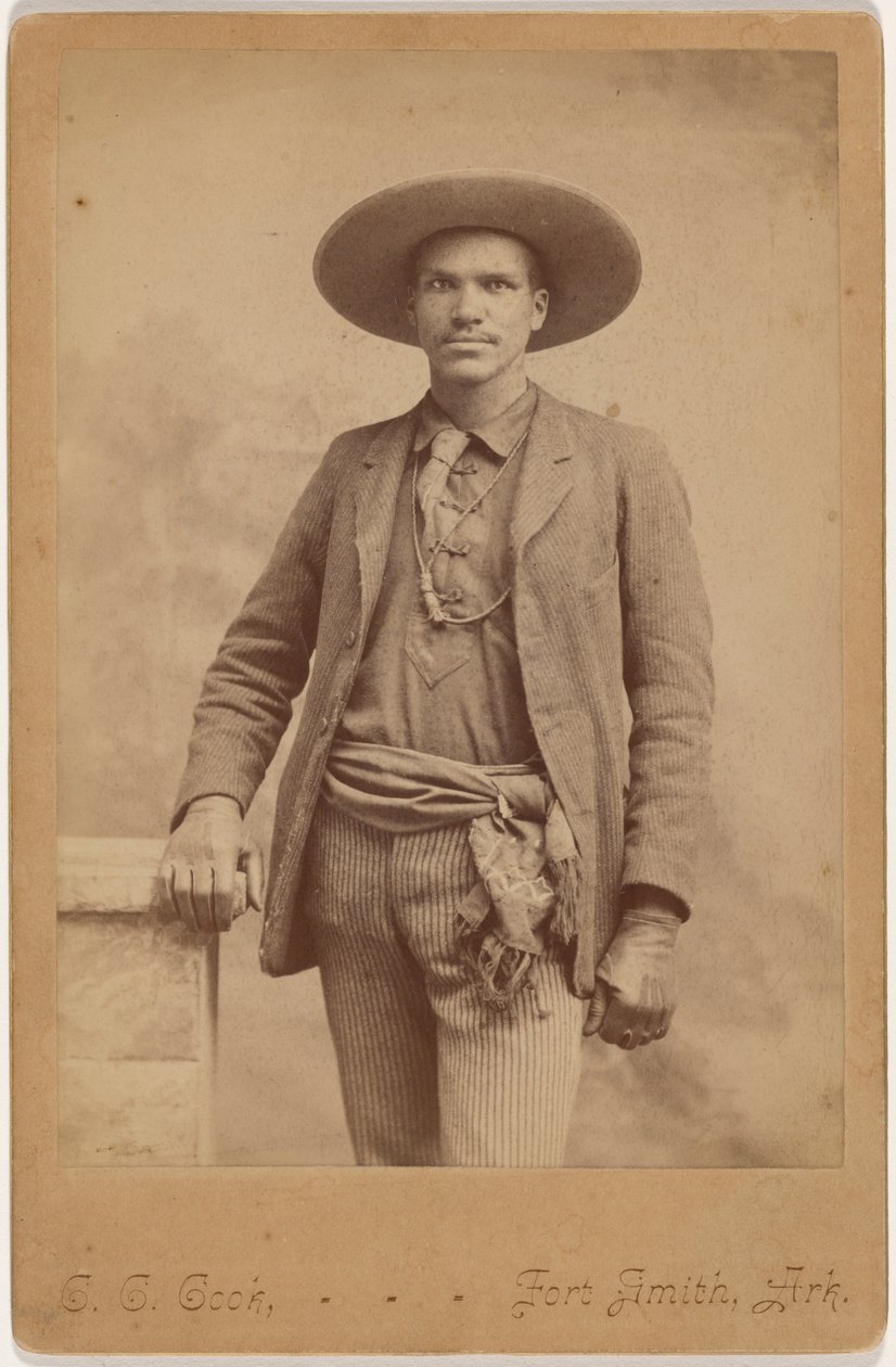 Portret van een man,c. 1880 (foto) door Christopher C. Cook