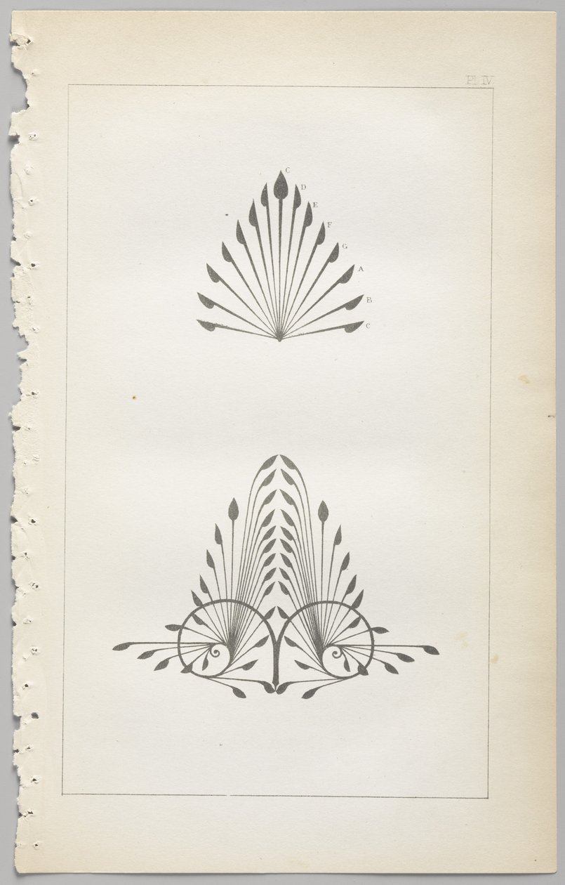 De kunst van decoratief ontwerp: met een bijlage, waarin de uren van de dag worden gegeven waarop bloemen opengaan, uitgegeven door Day & Son, Londen, 1862 door Christopher Dresser