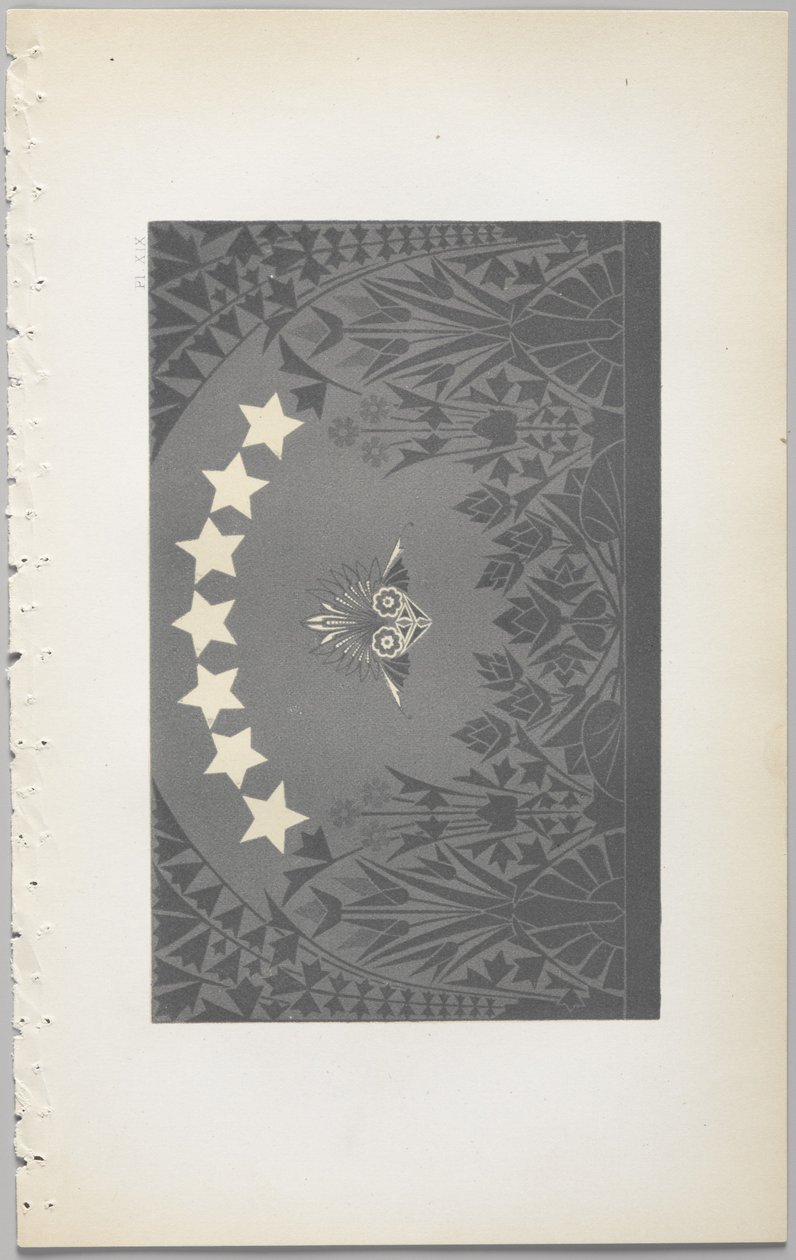 De kunst van decoratief ontwerp: met een bijlage, waarin de uren van de dag worden gegeven waarop bloemen opengaan, uitgegeven door Day & Son, Londen, 1862 door Christopher Dresser