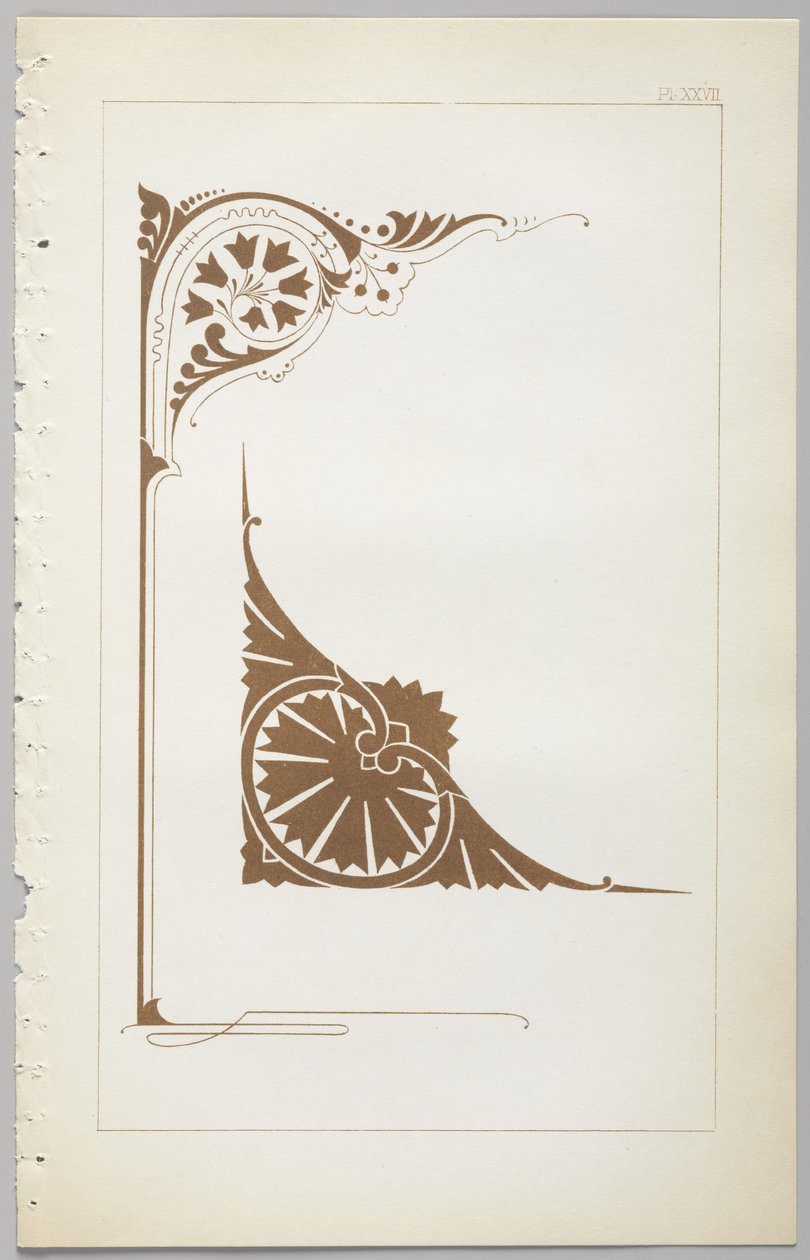 De kunst van decoratief ontwerp: met een bijlage, waarin de uren van de dag worden gegeven waarop bloemen opengaan, uitgegeven door Day & Son, Londen, 1862 door Christopher Dresser