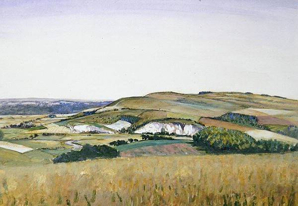 Amberley door Christopher Richard Wynne Nevinson