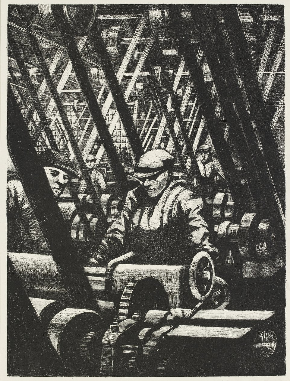 Het Maken van de Motor door Christopher Richard Wynne Nevinson