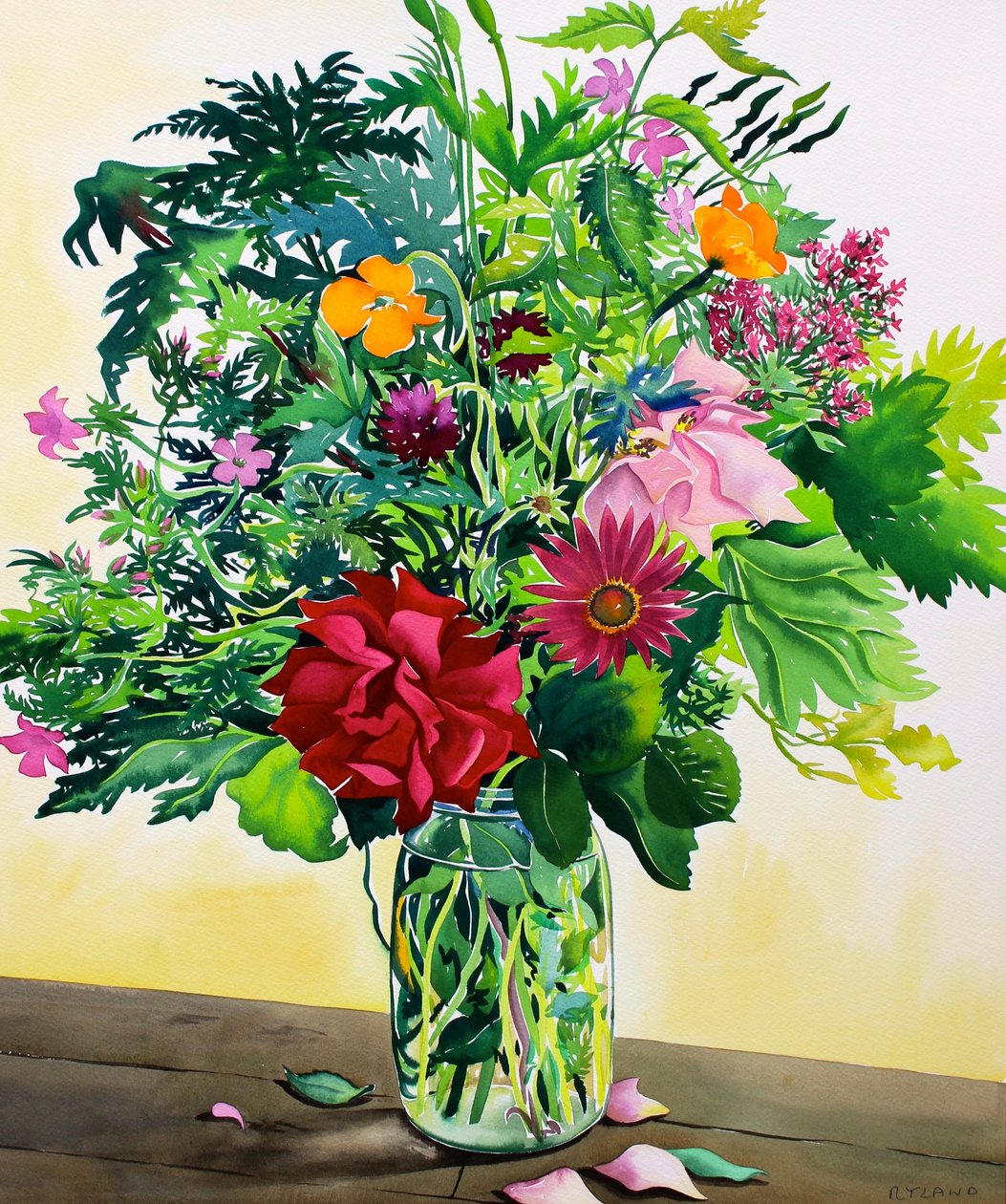 Tuinbloemen door Christopher Ryland