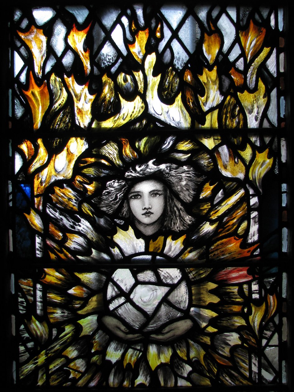 Aartsengel St. Uriël, Canterbury Cathedral door Christopher Whall