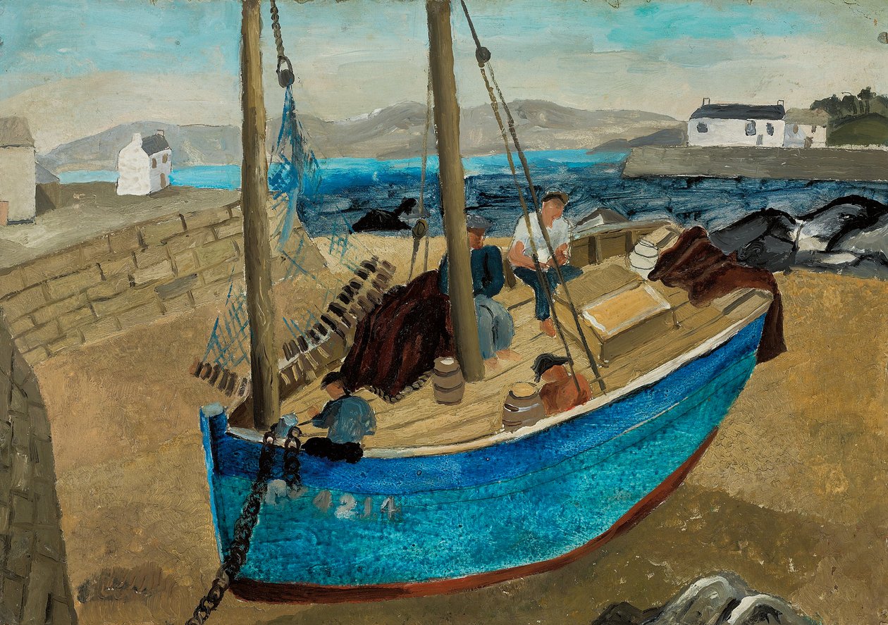 De blauwe boot door Christopher Wood