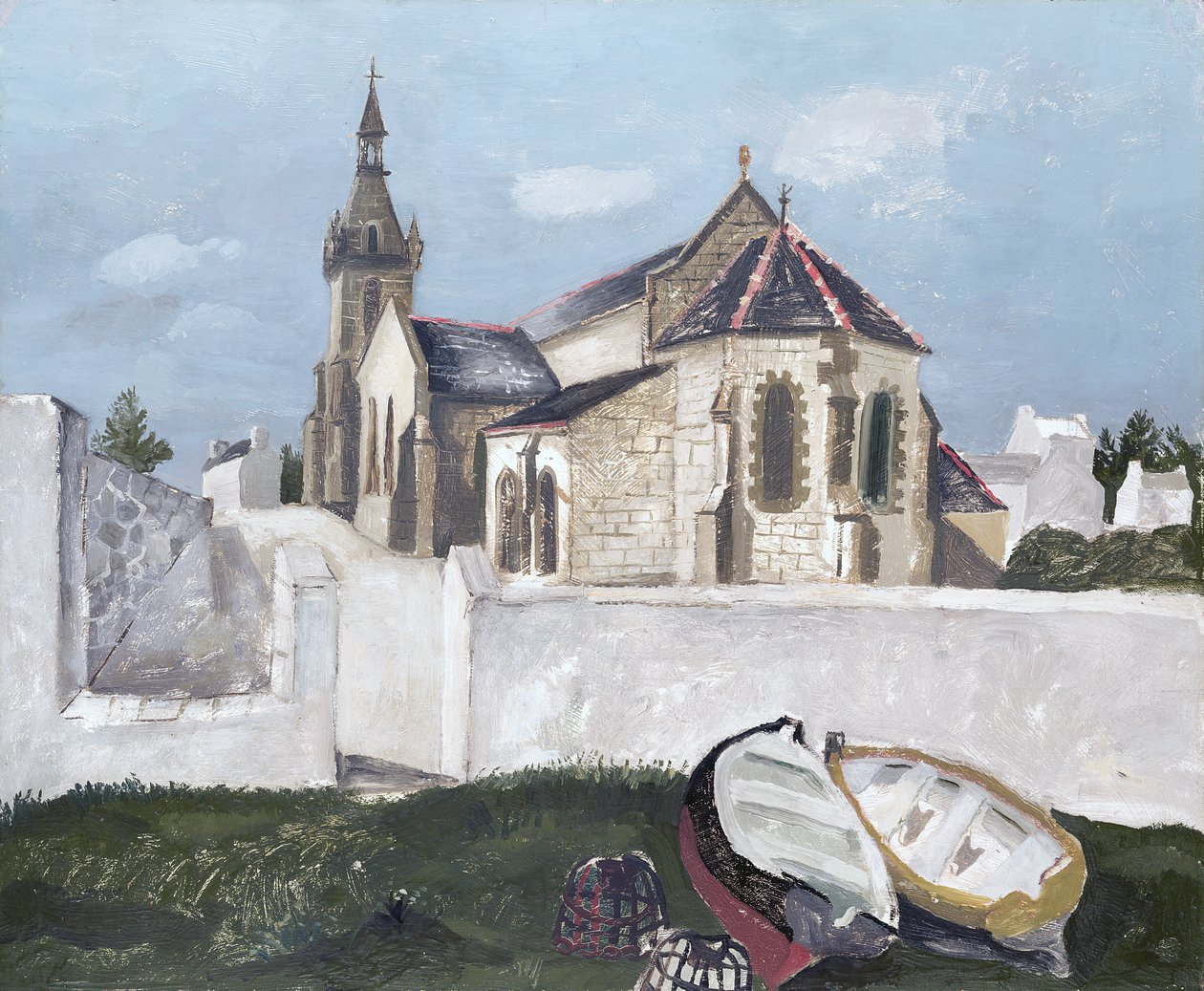 Treboul Kerk, Bretagne door Christopher Wood