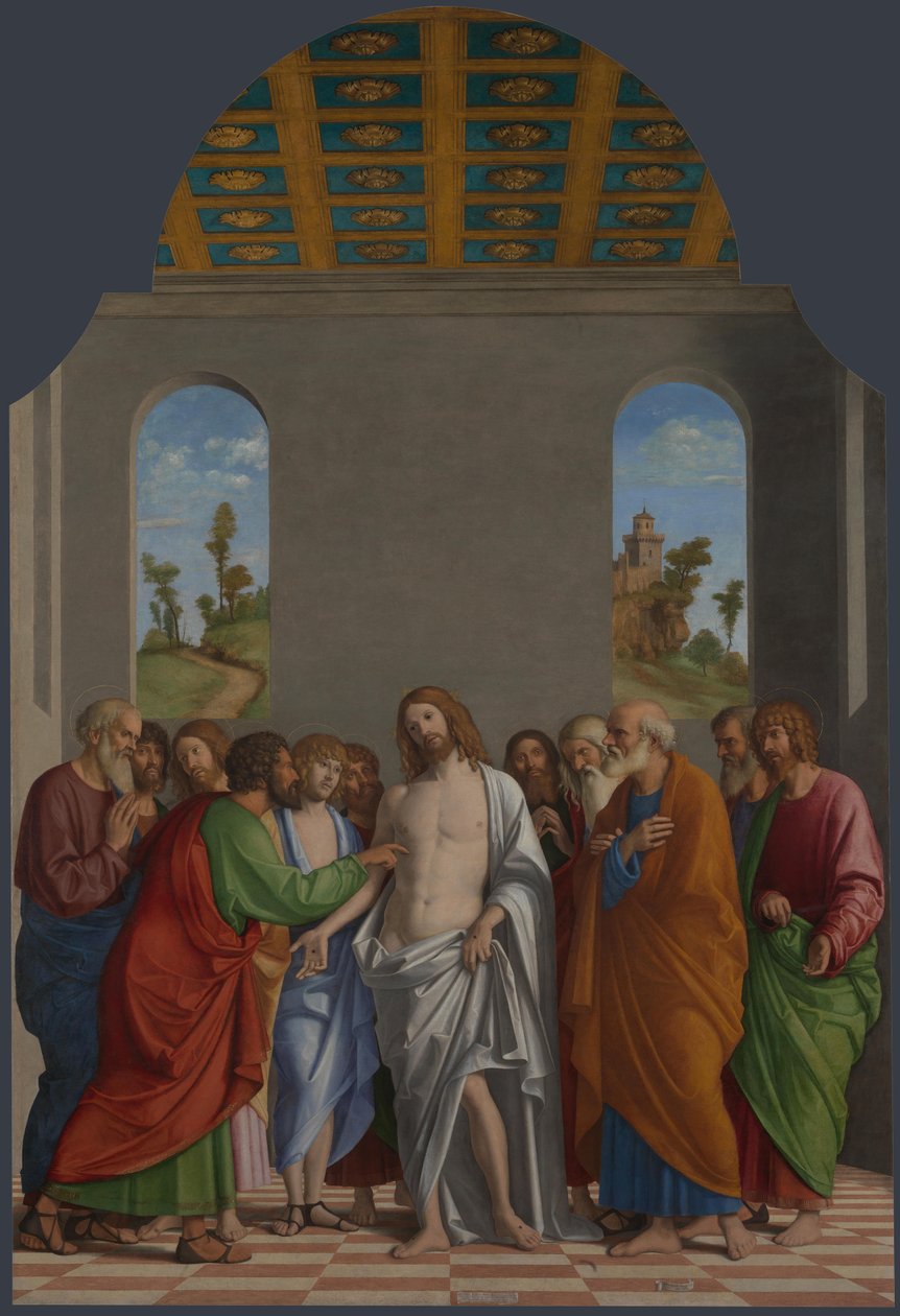 Ongeloof van Sint Thomas door Cima da Conegliano