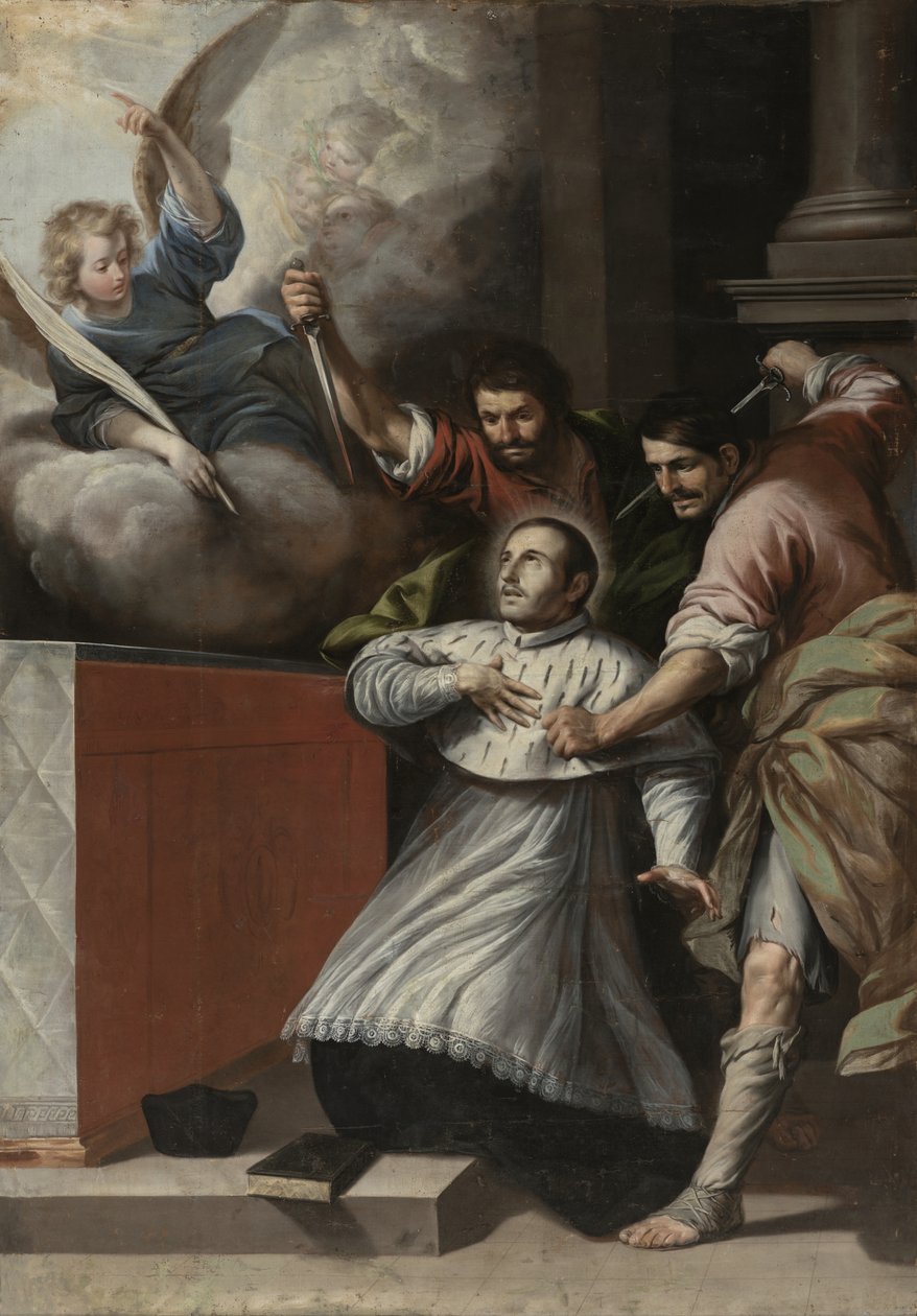 Martelaarschap van San Pedro Arbués door Circle of Antonio del Castillo y Saavedra