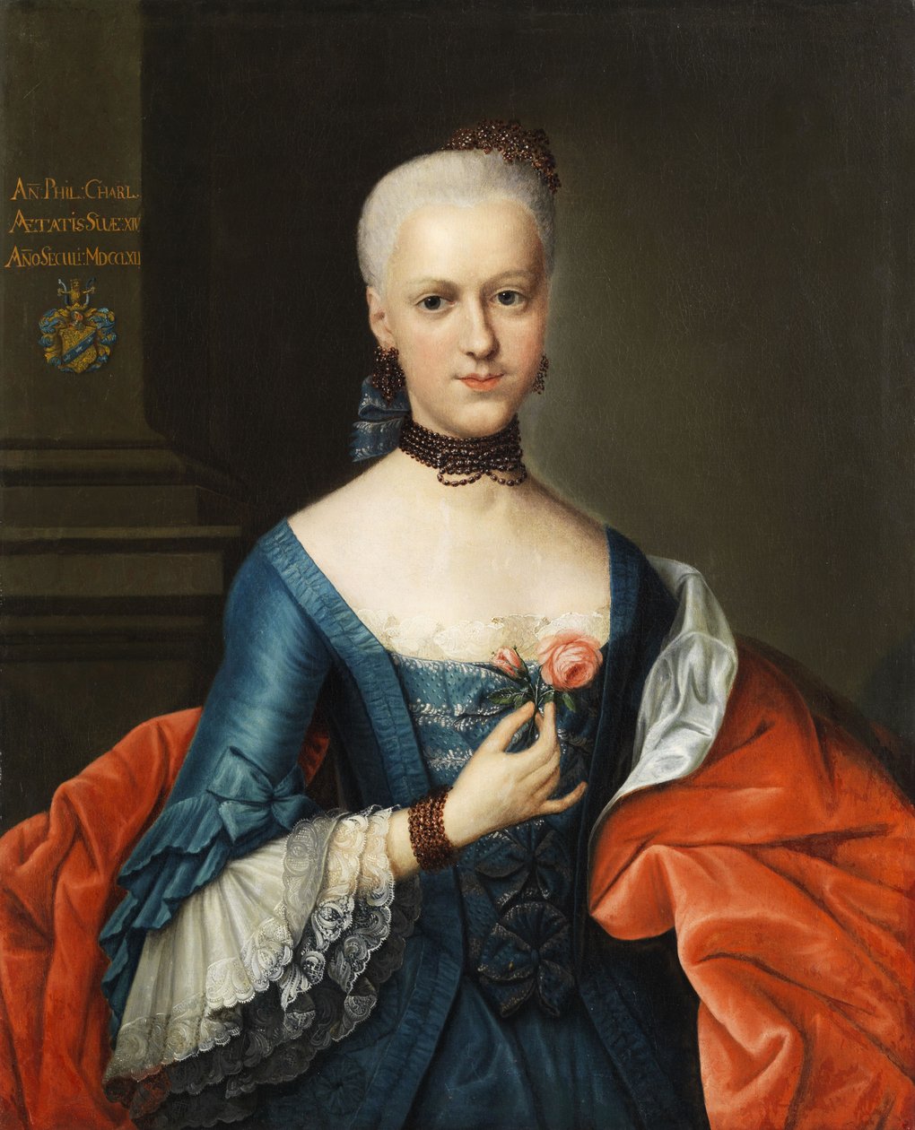 Portret van een jonge adellijke dame door Circle of Johann Heinrich Tischbein