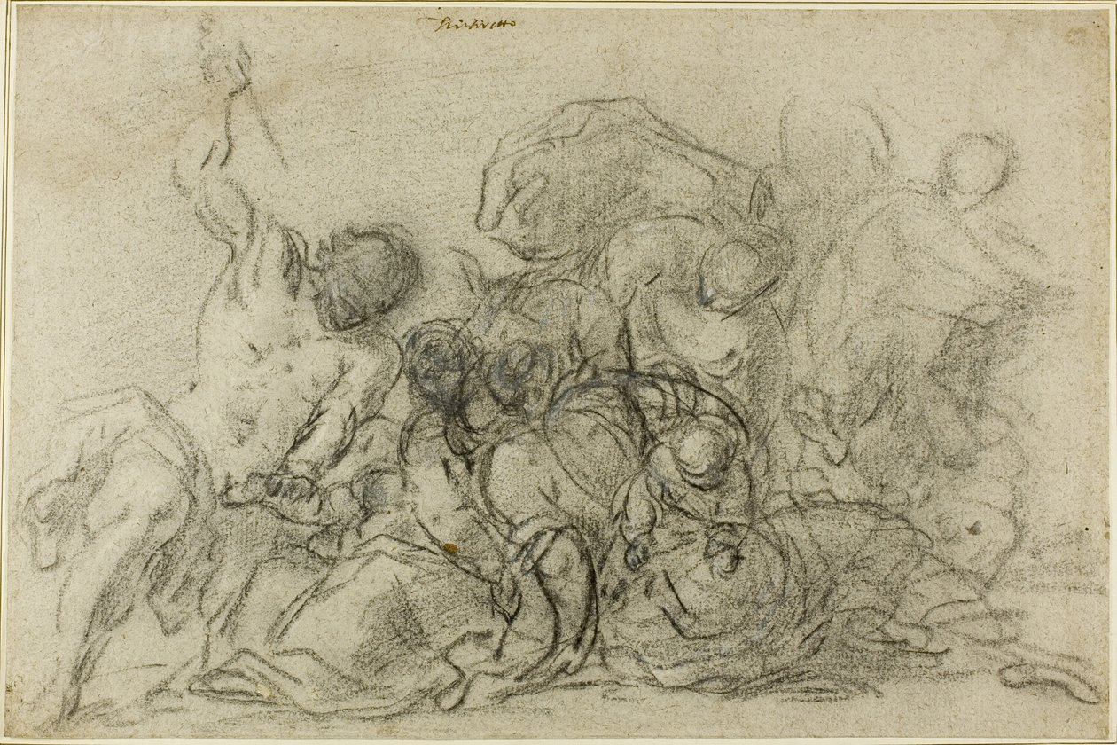 Bloedbad van de onschuldigen door Circle of Titian