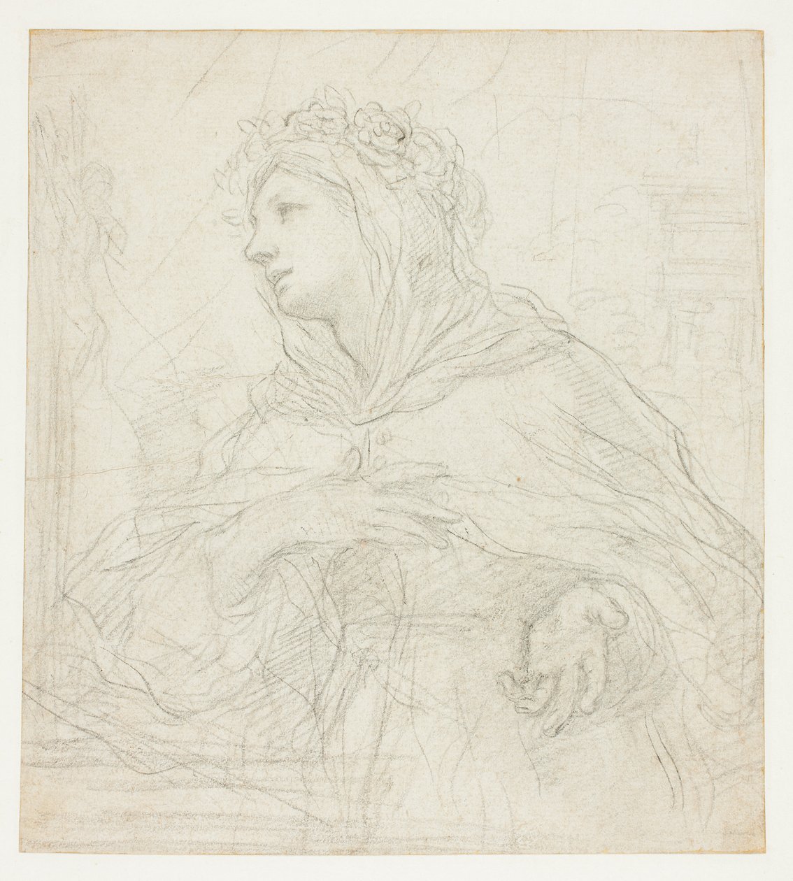 Studie van Santa Rosalia van Palermo door Ciro Ferri