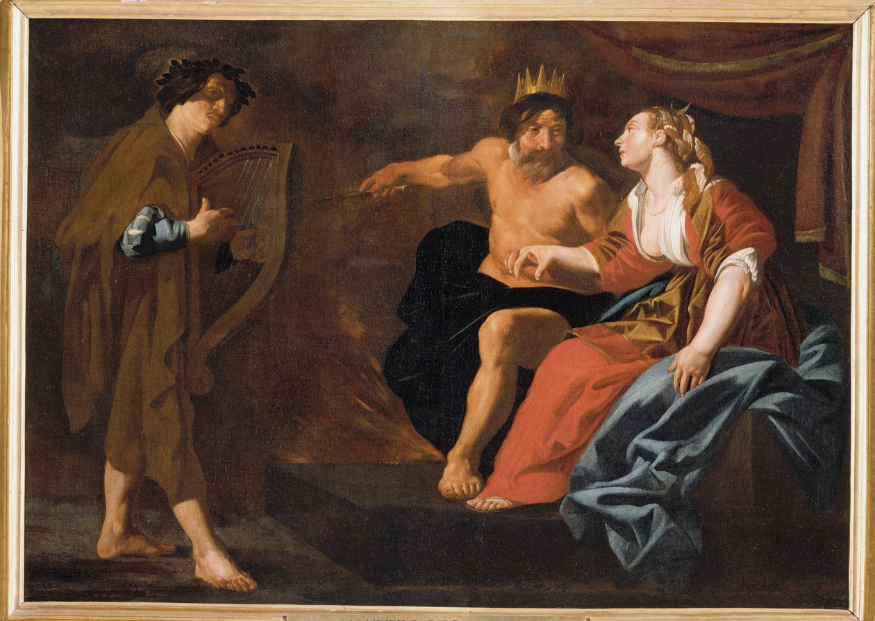 Orpheus, Pluto en Proserpina door Claes Cornelisz. Moeyaert
