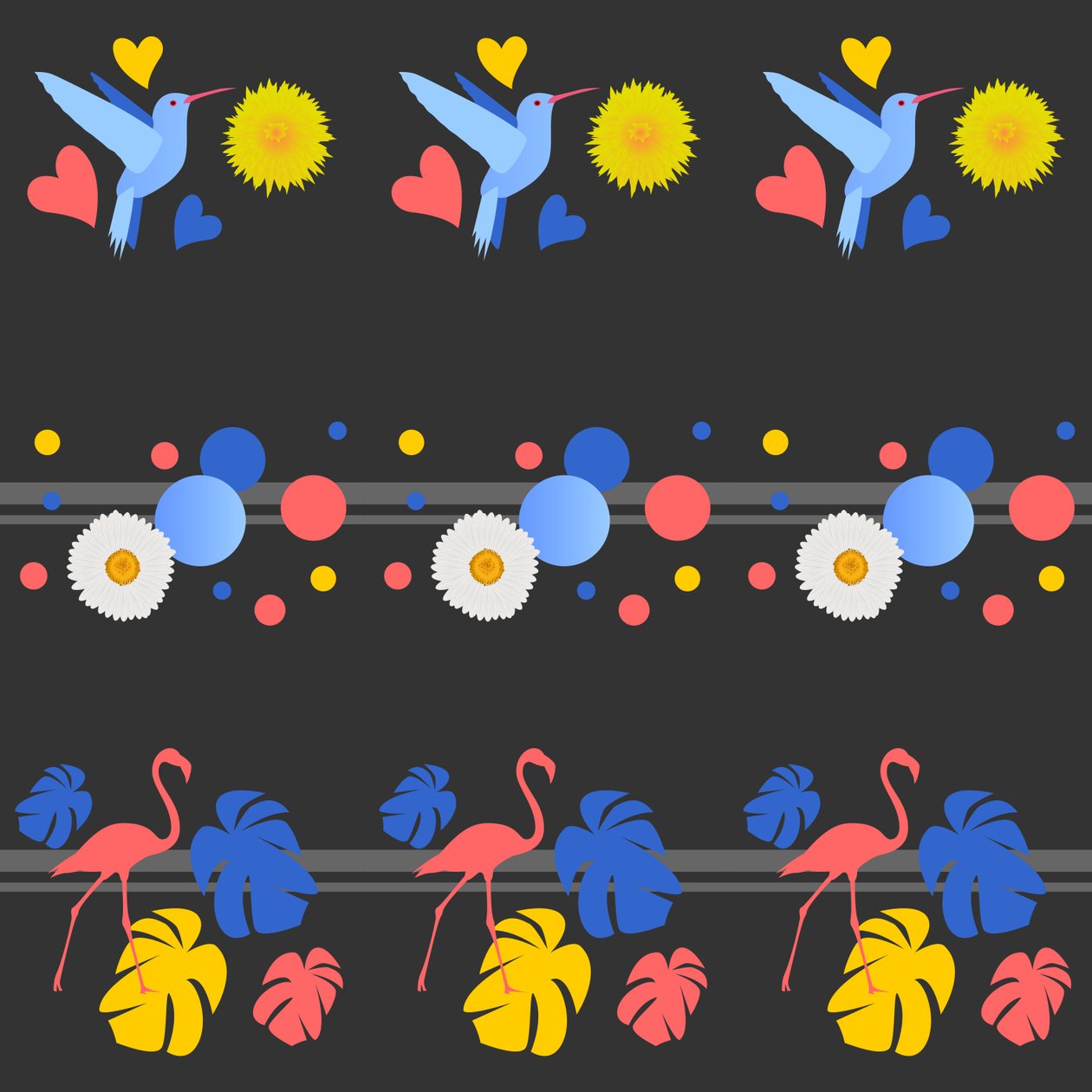 Vogels, Bloemen, Vlekken en Strepen door Claire Huntley