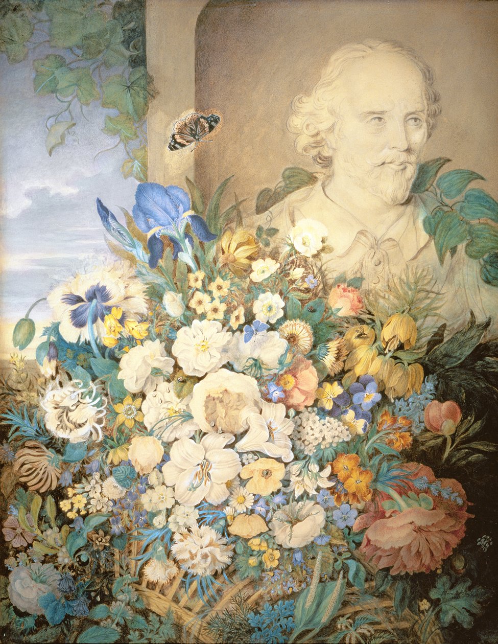 De bloemen van Shakespeare, c.1835 door Clara Maria Pope