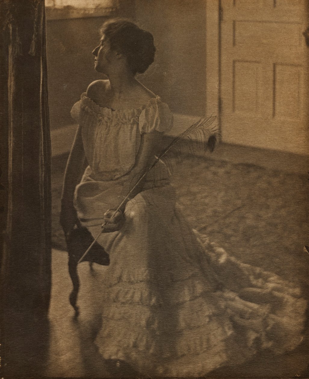 De pauwenveer, ca. 1902 door Clarence H. White