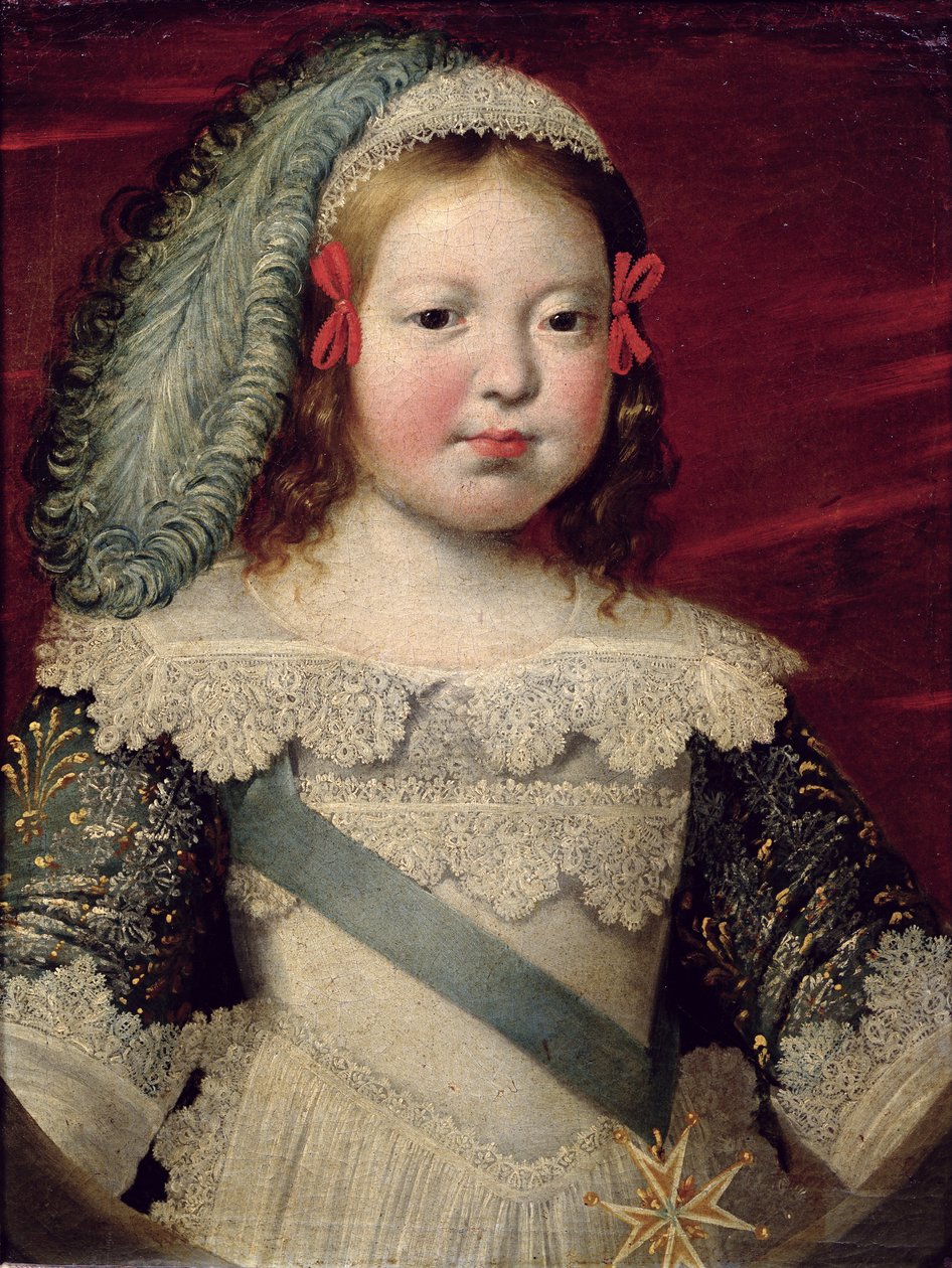 Portret van Lodewijk XIV (1638-1715) als kind, ca. 1641-42 door Claude Deruet