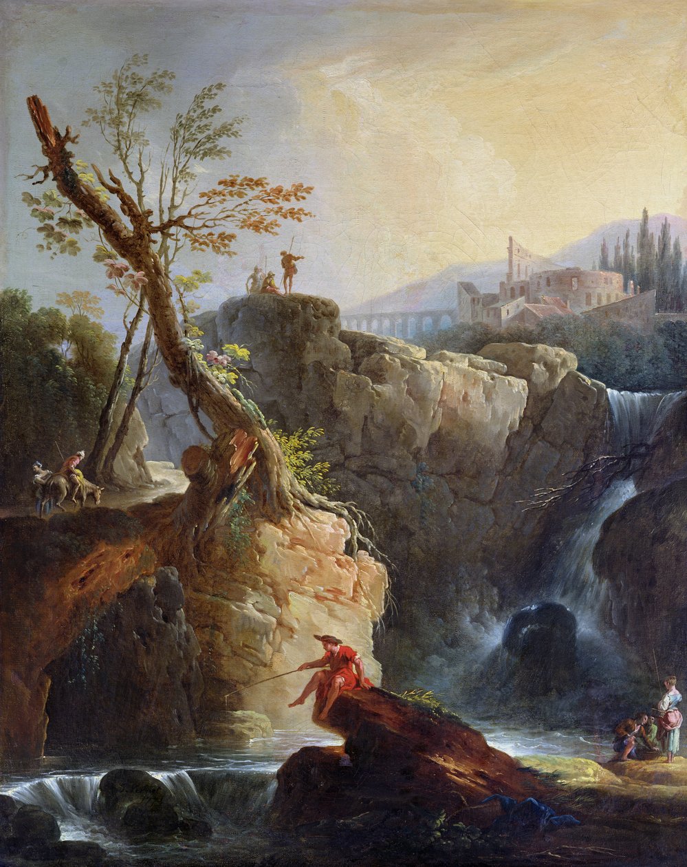 De Waterval, 1773 door Claude Joseph Vernet