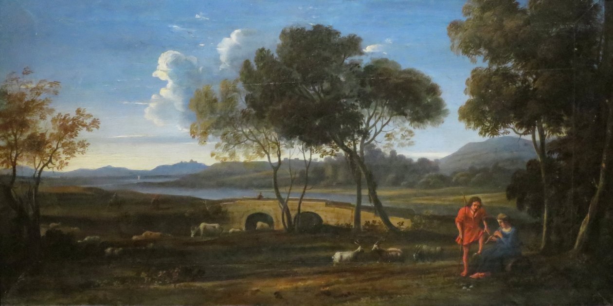 Een klassiek landschap door Claude Lorrain