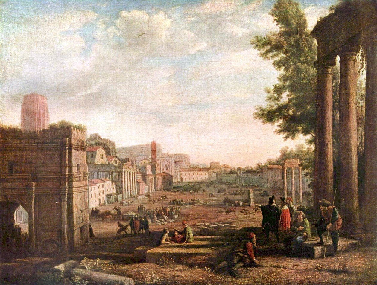 Campo Vaccino door Claude Lorrain