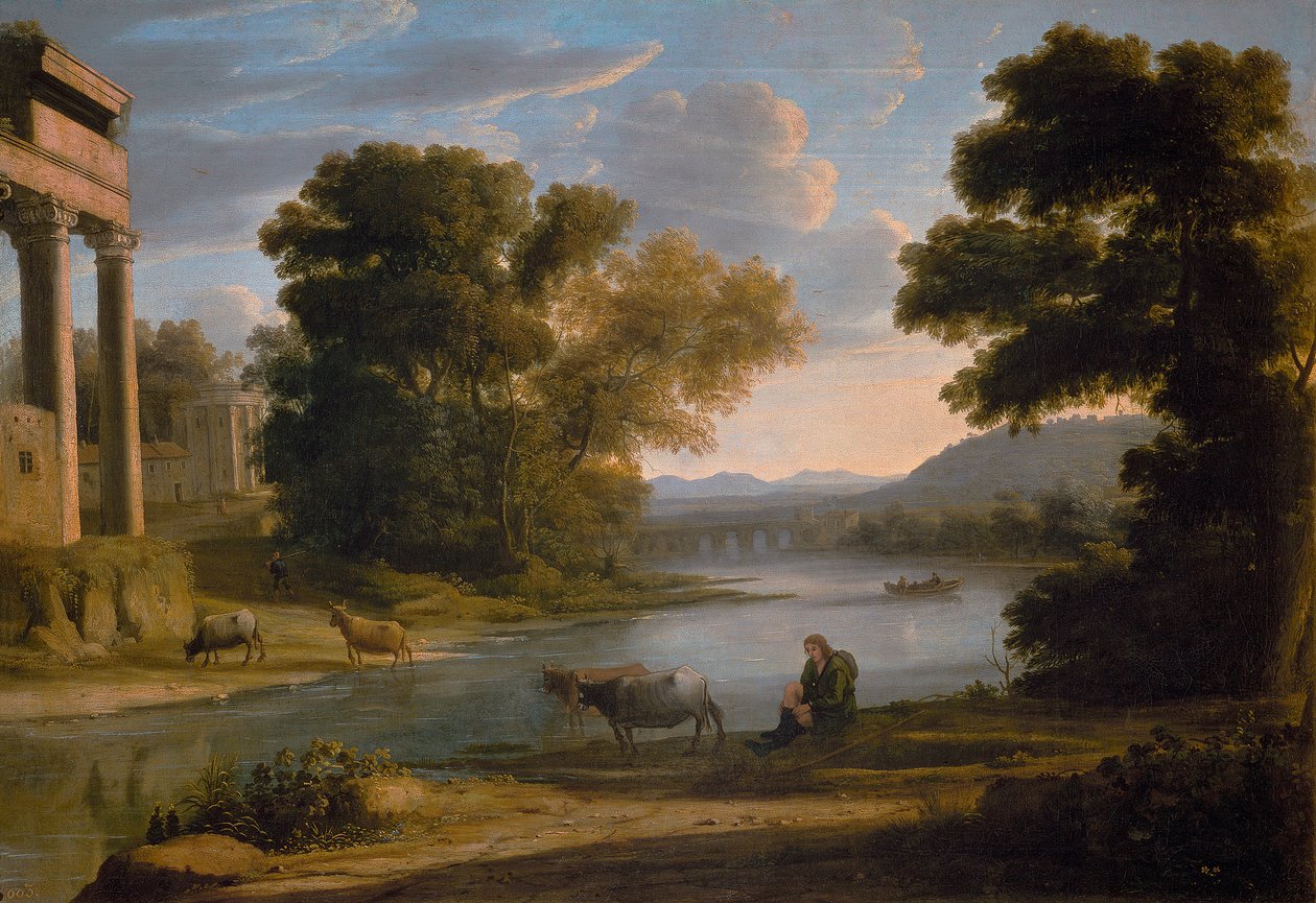 De doorwaadbare plaats door Claude Lorrain