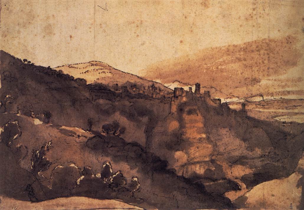 Uitzicht op Tivoli door Claude Lorrain