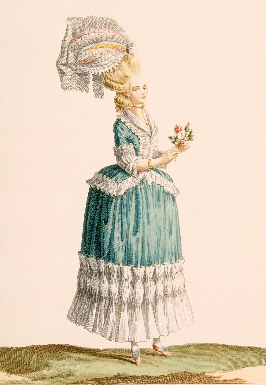 Caraco à la Polonaise, gegraveerd door Dupin, uit 