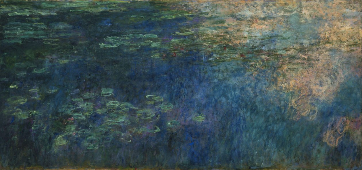 Reflecties van Wolken op de Waterlelievijver door Claude Monet